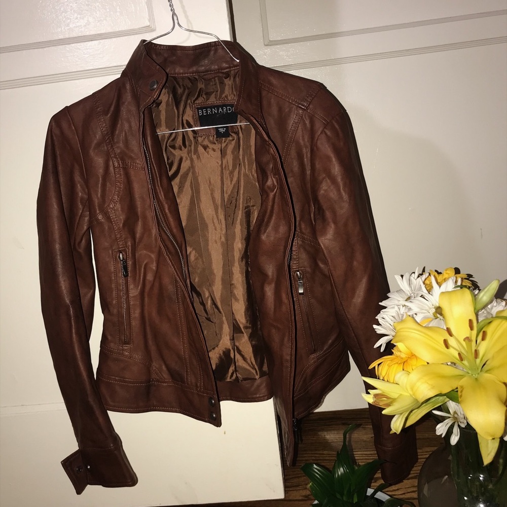 BERNARDO// Faux Leather Jacket